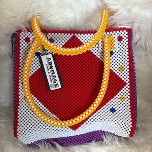 ADOMAGE Handmade Ladies Bag beautifully crafted with beads.